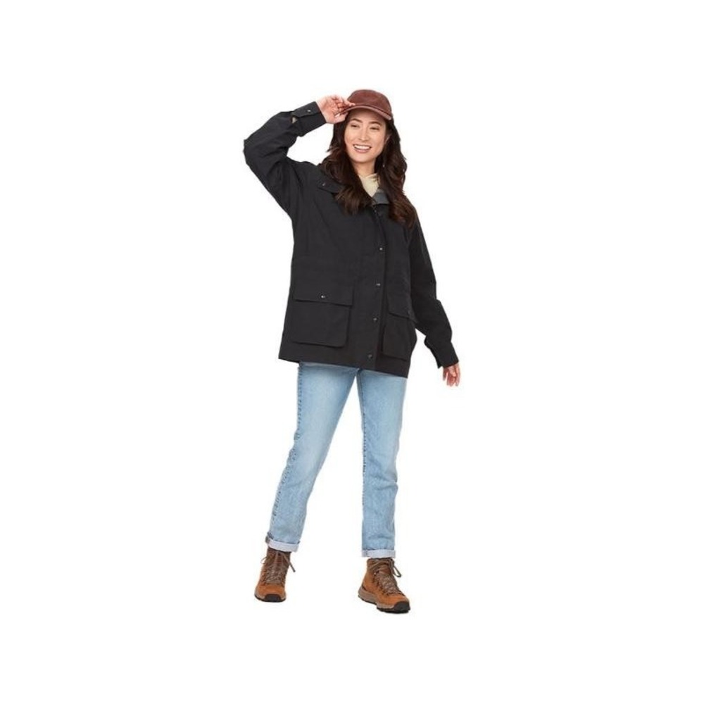 MARMOT Women's '78 All-Weather Rain Parka Black Small